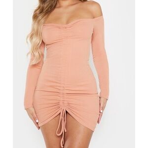 PrettyLittleThing Ruched Bodycon Mini Dress